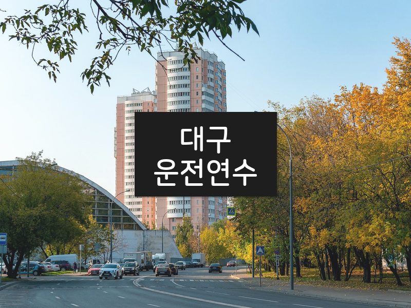 대구운전연수 후기