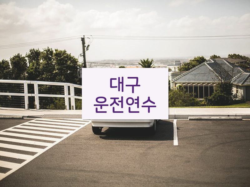 대구운전연수 후기