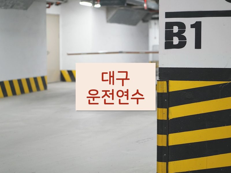 대구운전연수 후기