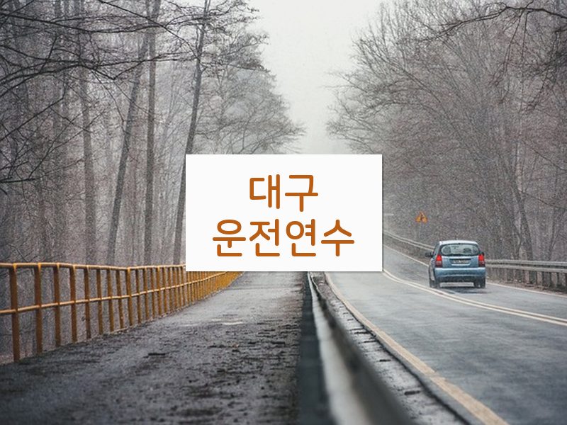대구운전연수 후기