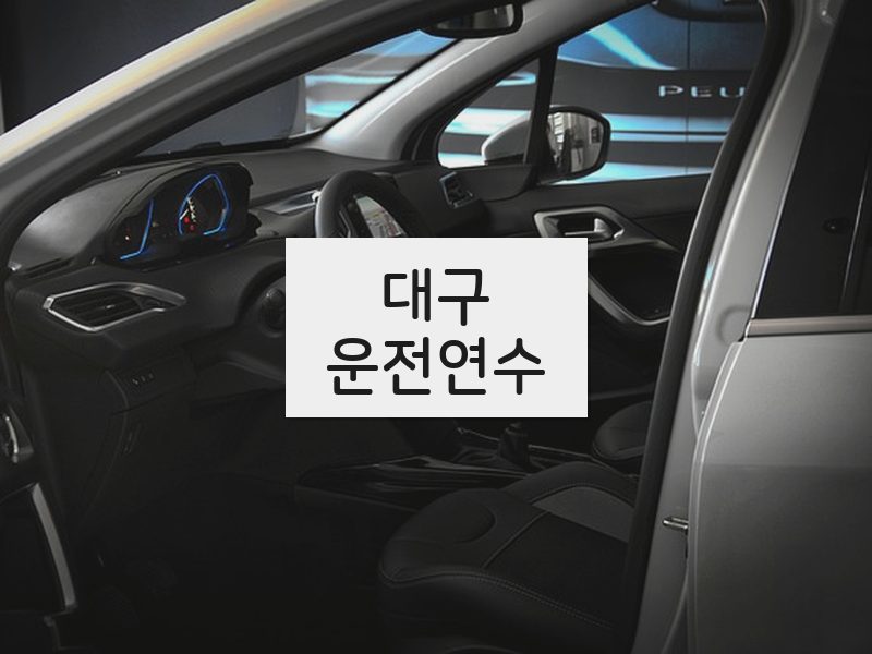 대구운전연수 후기