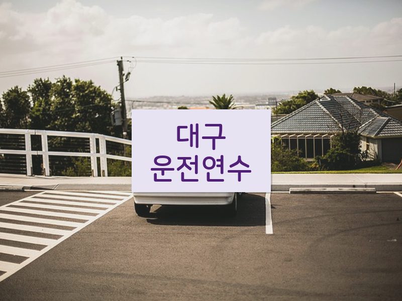 대구운전연수 후기