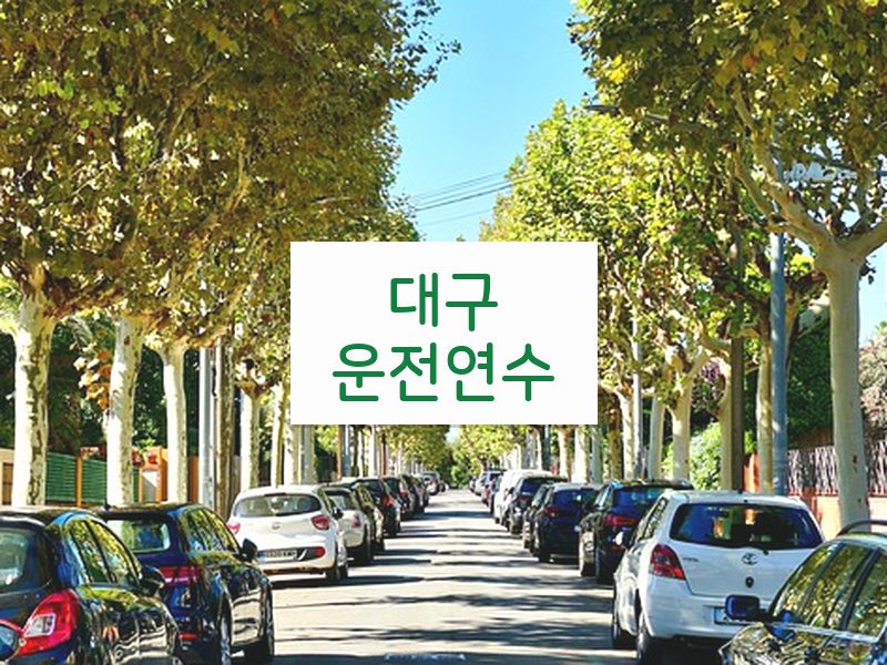 대구운전연수 후기