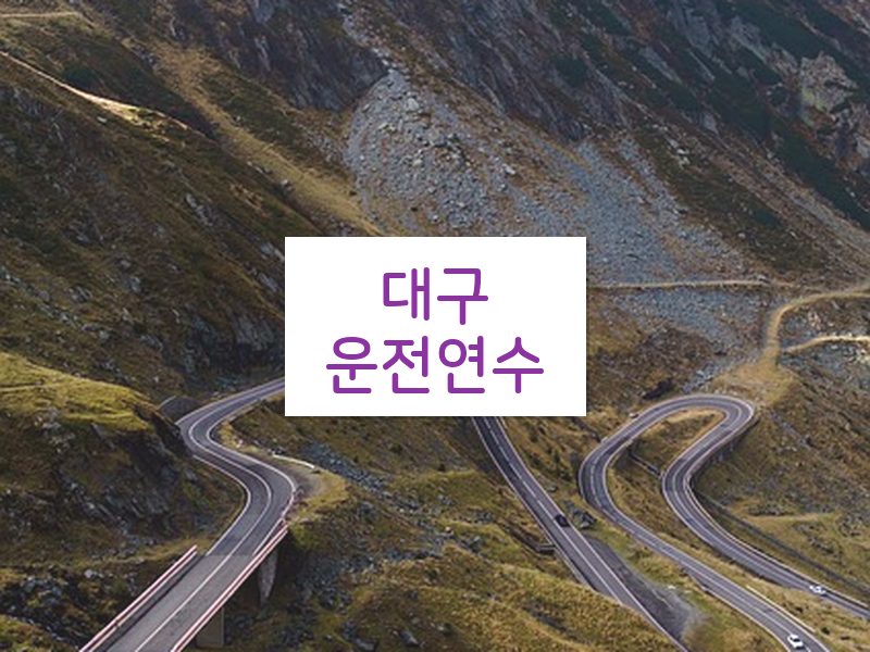 대구운전연수 후기