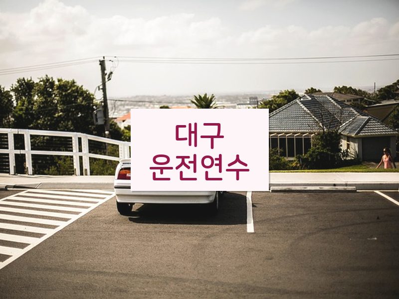 대구운전연수 후기