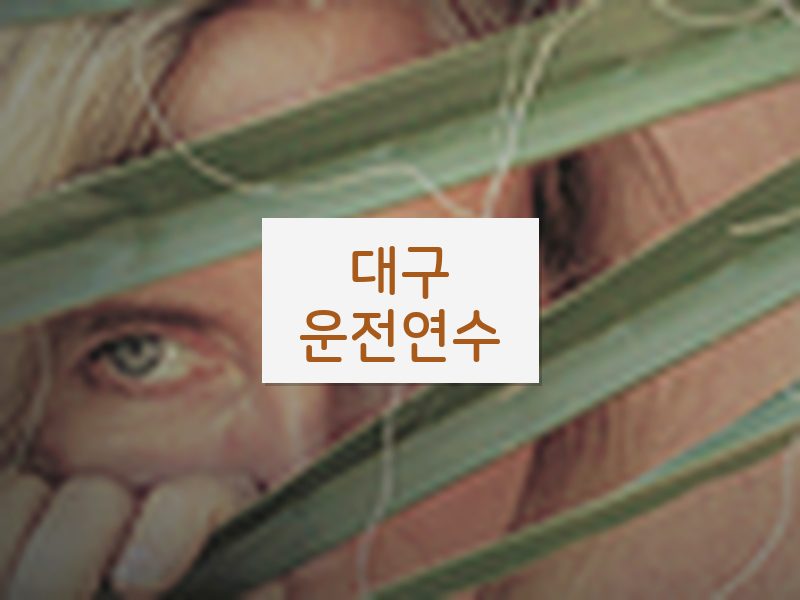 대구운전연수 후기