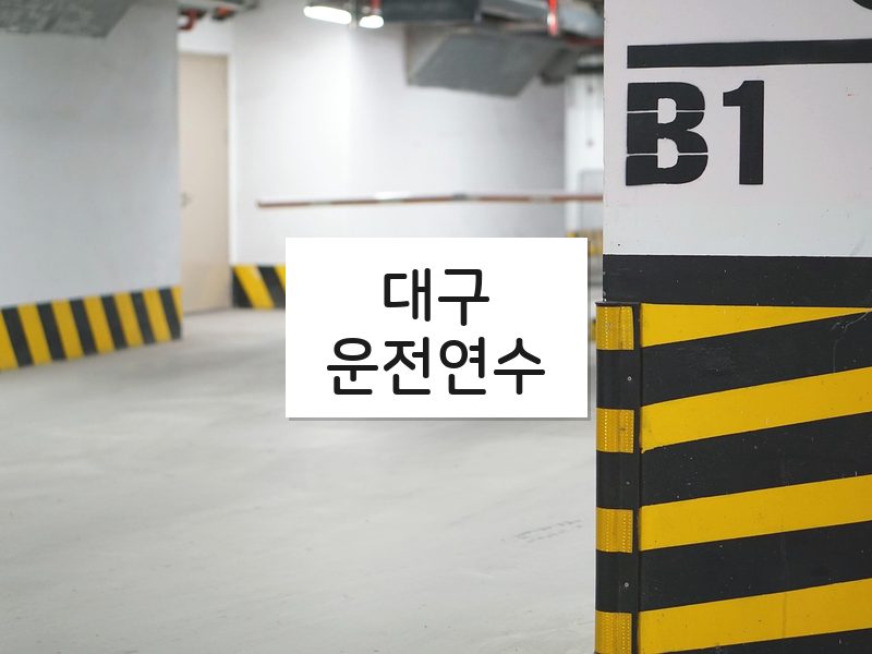 대구운전연수 후기