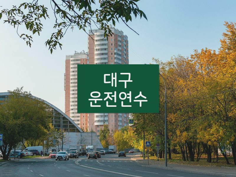 대구운전연수 후기