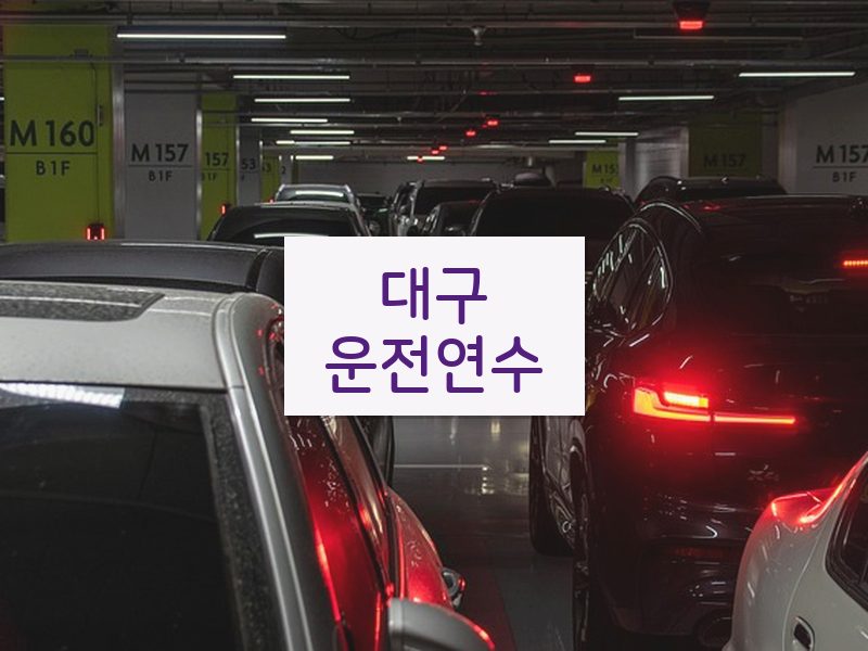 대구운전연수 후기