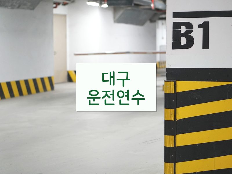 대구운전연수 후기