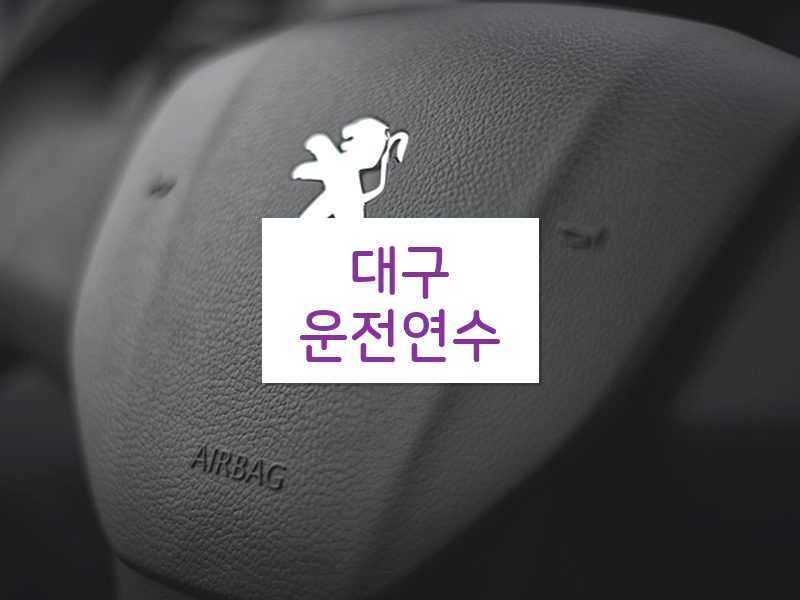 대구운전연수 후기