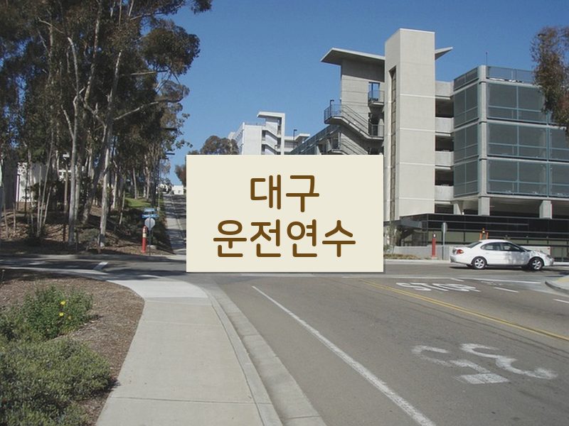 대구운전연수 후기