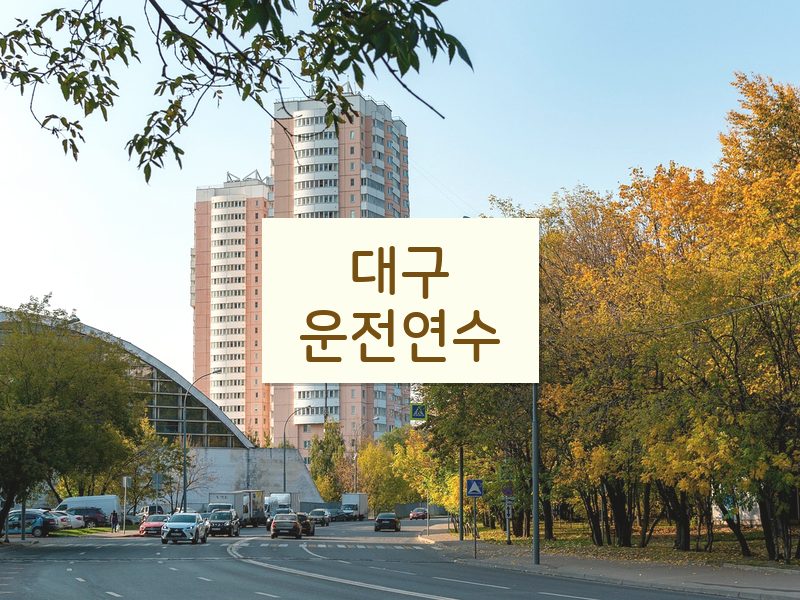 대구운전연수 후기