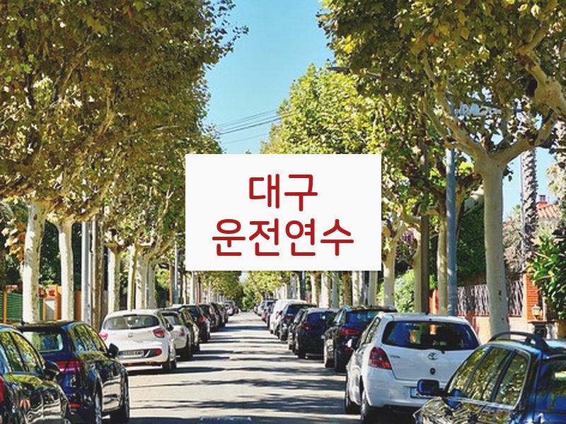 대구운전연수 후기