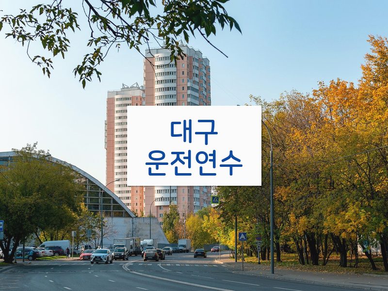 대구운전연수 후기