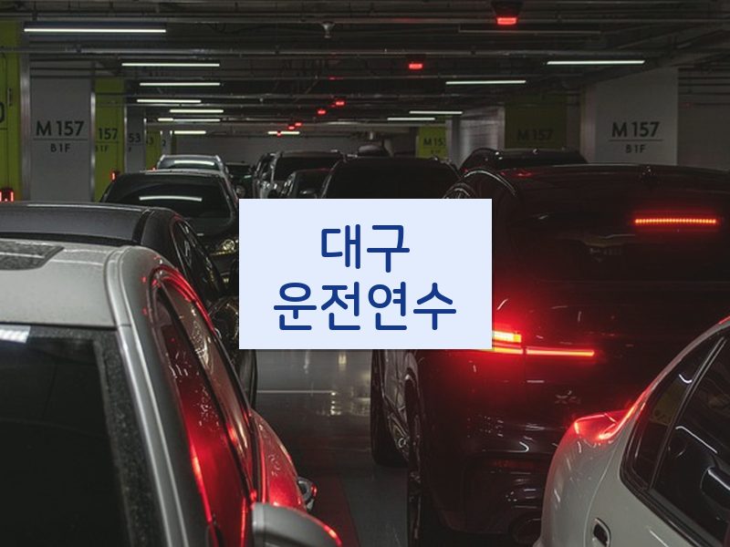 대구운전연수 후기