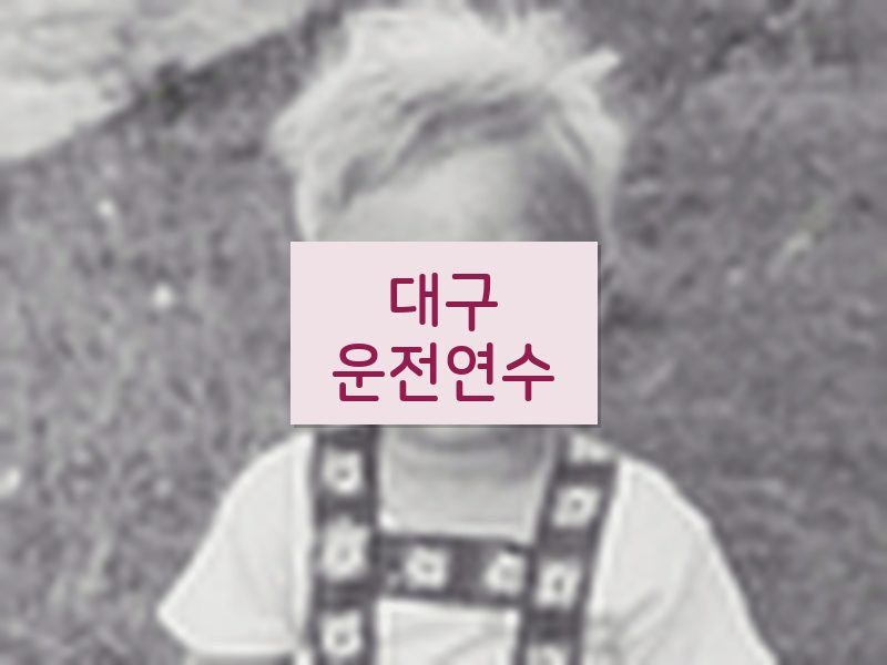 대구운전연수 후기