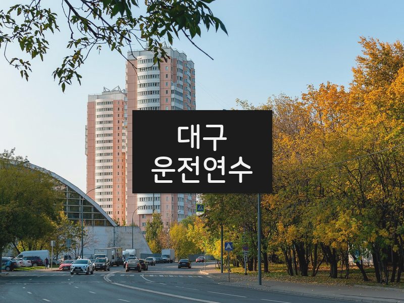 대구운전연수 후기