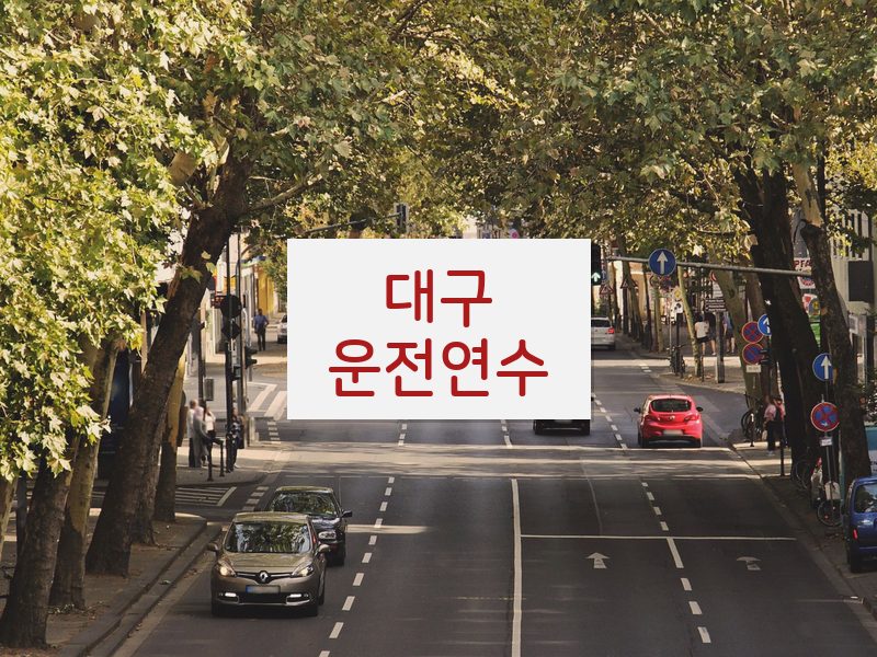 대구운전연수 후기