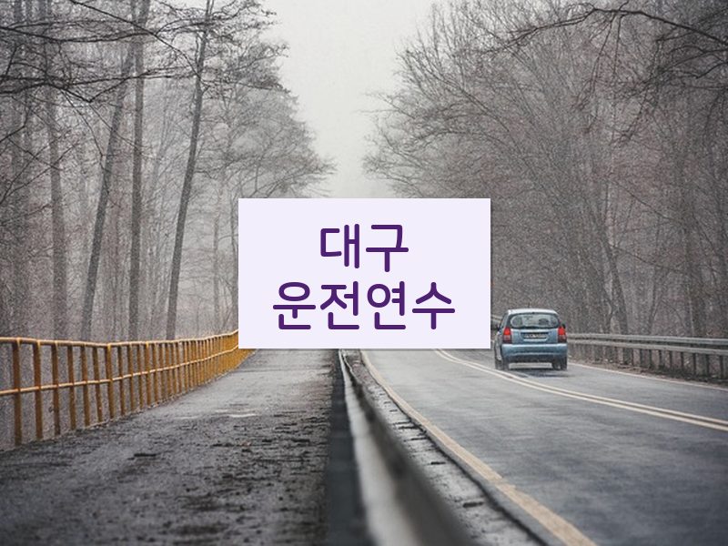 대구운전연수 후기