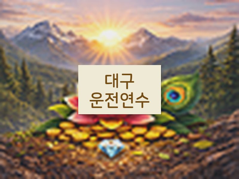 대구운전연수 후기
