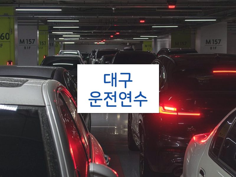 대구운전연수 후기