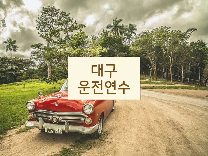 대구운전연수 후기