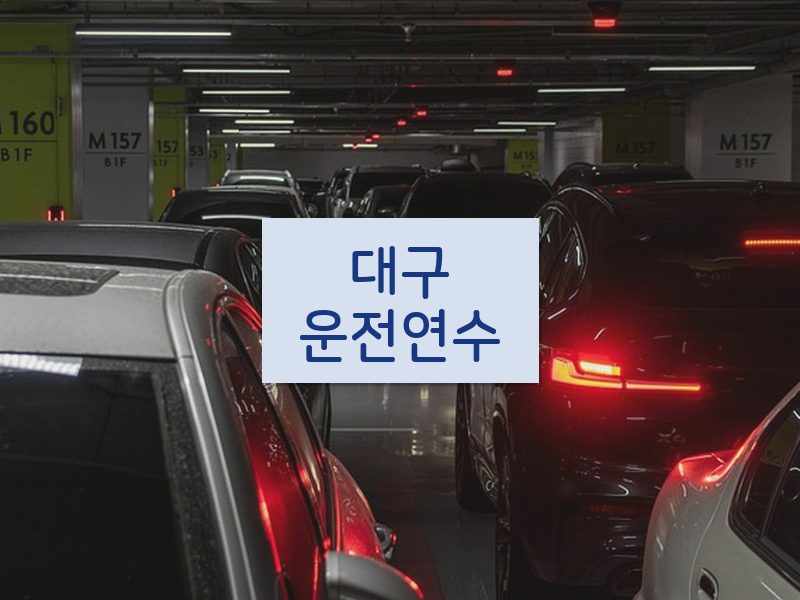대구운전연수 후기