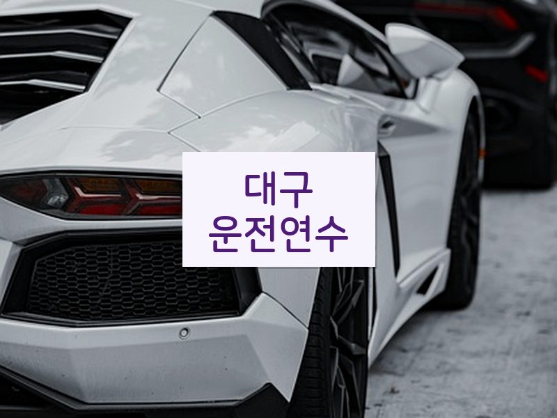 대구운전연수 후기