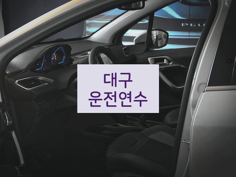 대구운전연수 후기