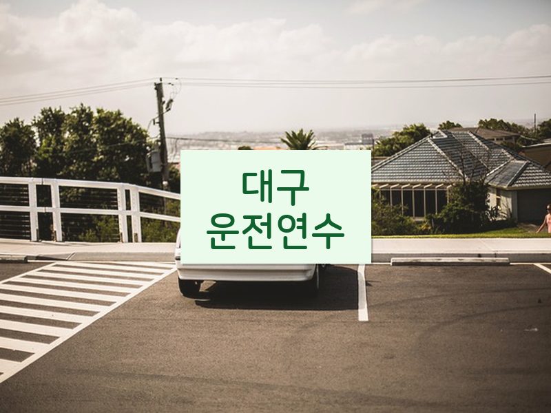 대구운전연수 후기