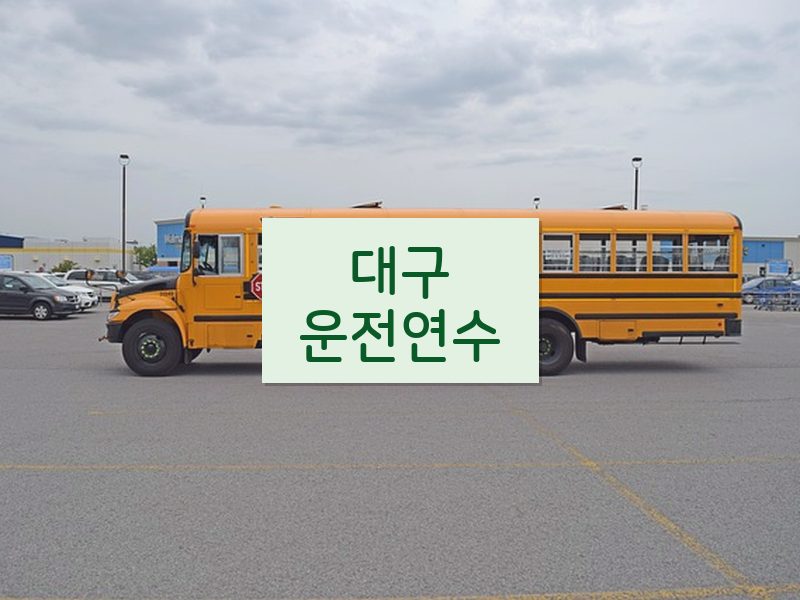 대구운전연수 후기