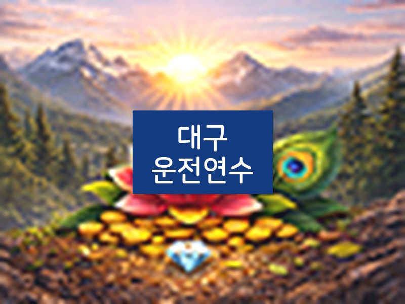대구운전연수 후기
