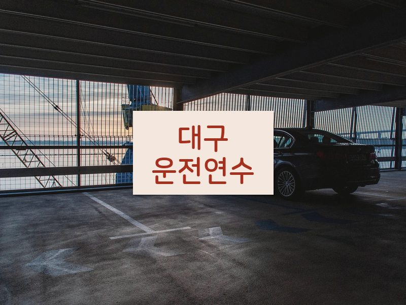 대구운전연수 후기