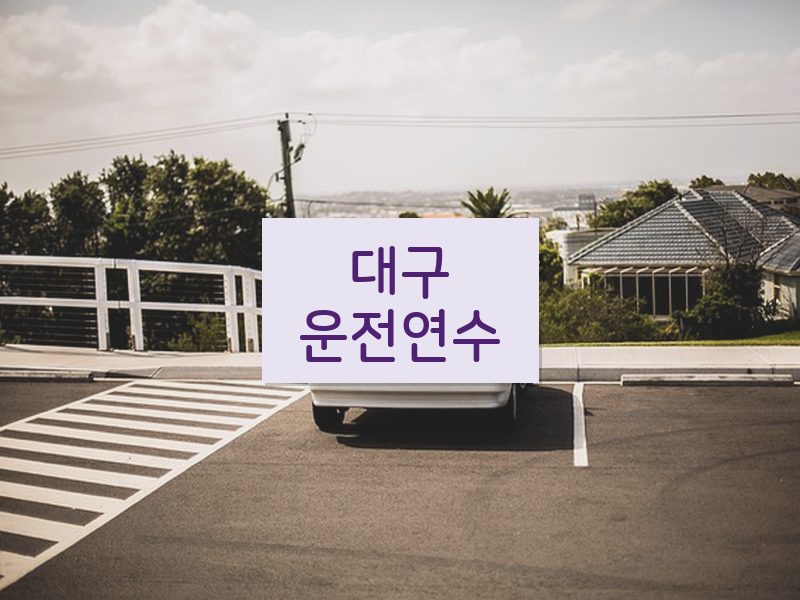 대구운전연수 후기