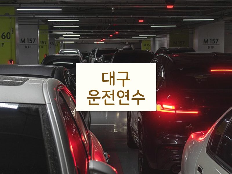 대구운전연수 후기