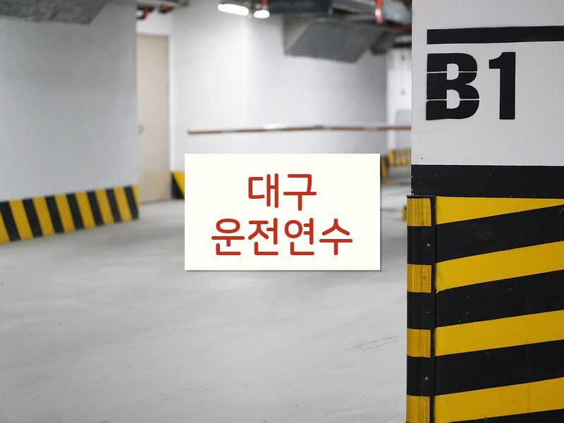 대구운전연수 후기