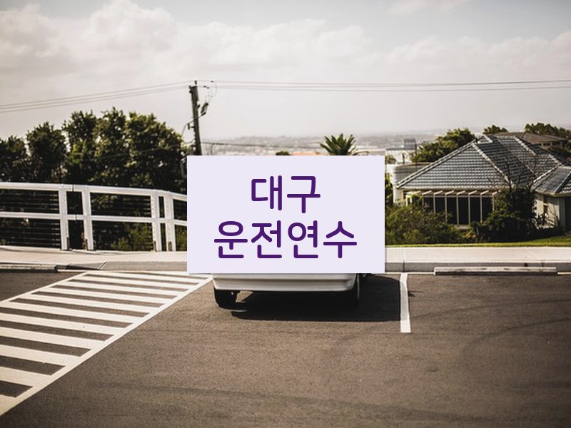 대구운전연수 후기