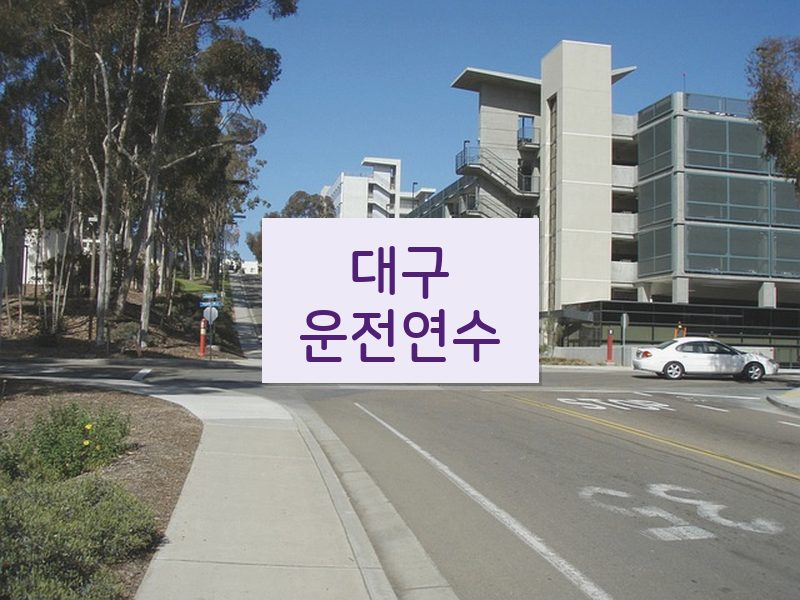 대구운전연수 후기