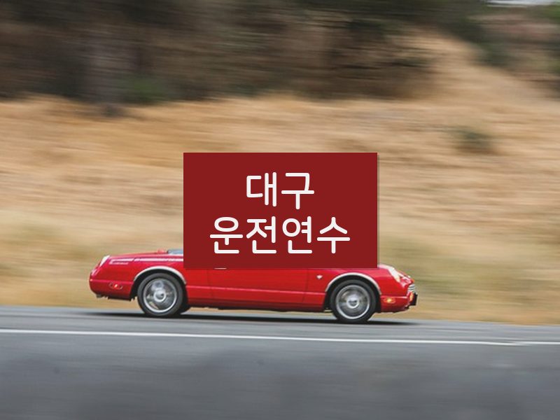 대구운전연수 후기