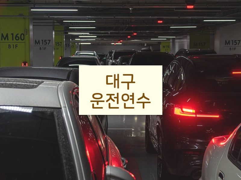 대구운전연수 후기