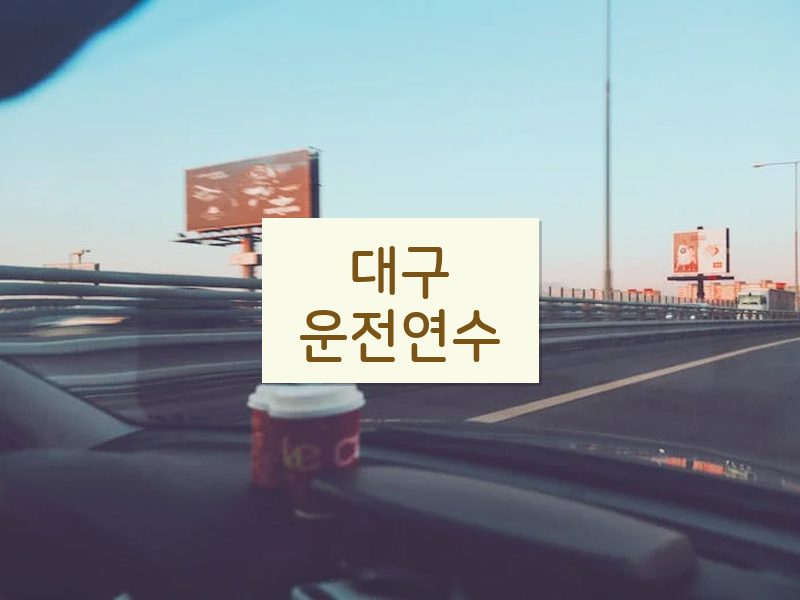 대구운전연수 후기