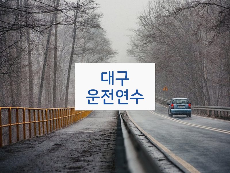 대구운전연수 후기