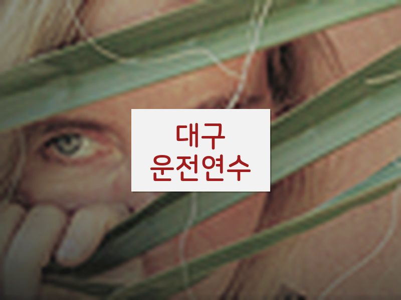 대구운전연수 후기