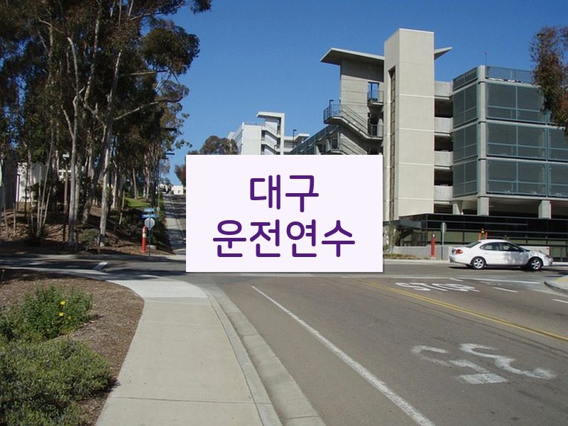 대구운전연수 후기