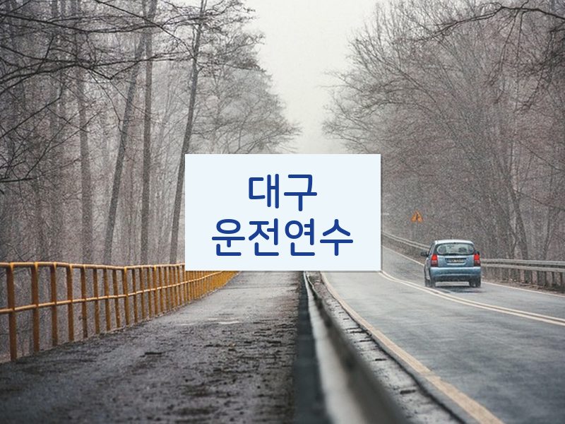 대구운전연수 후기