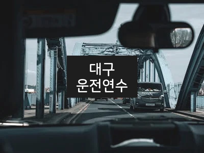 대구운전연수 후기