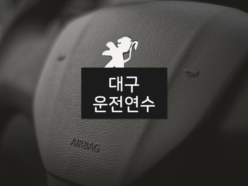 대구운전연수 후기