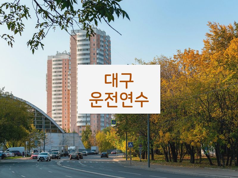 대구운전연수 후기