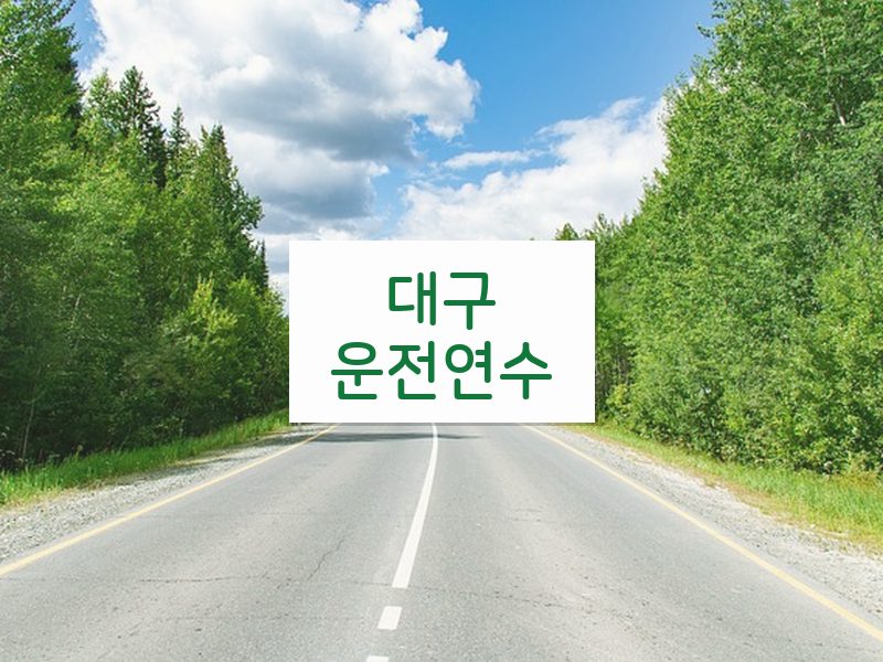 대구운전연수 후기